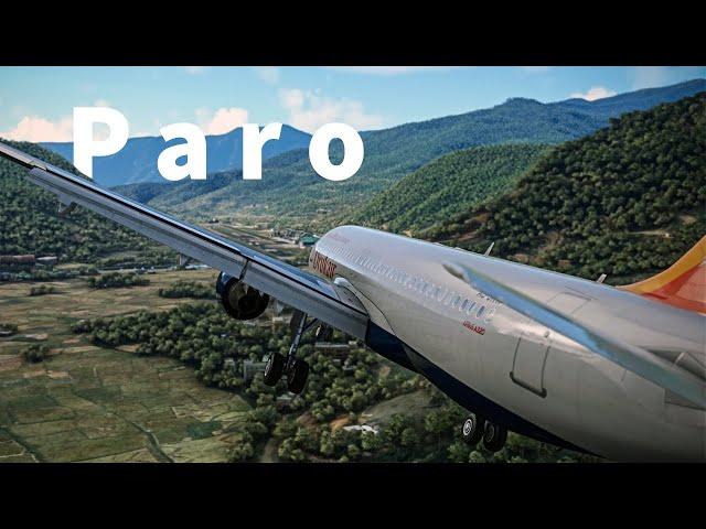 Paro Airport - der wohl schwerste Anflug im Airliner | 4K60fps