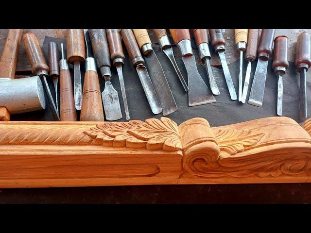 wood carving - Home door central pannel