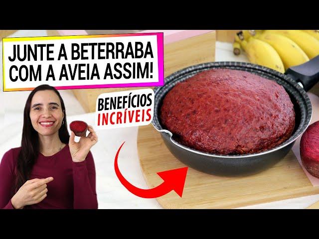 JUNTE ASSIM A BETERRABA COM A AVEIA NA FRIGIDEIRA! BENEFICIA SUA SAÚDE, LANCHE MUITO SAUDÁVEL!