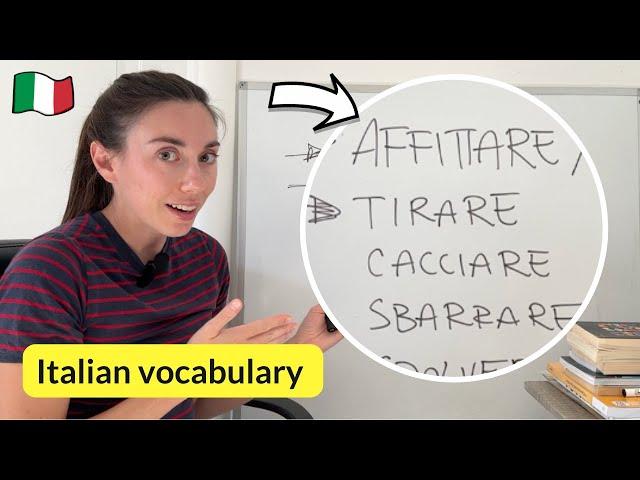 6 Italian verbs you need to pay attention to in conversation! (Sub)