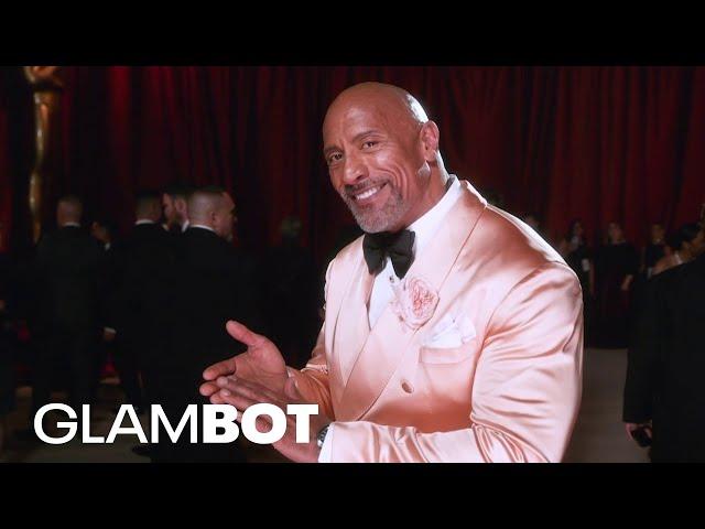 Dwayne "The Rock" Johnson GLAMBOT: BTS at 2023 Oscars