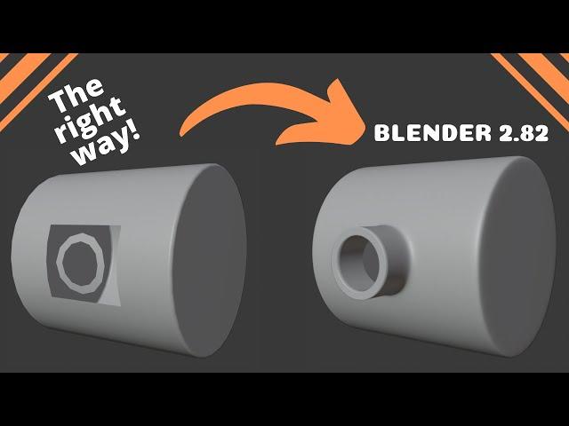 The RIGHT way to cut holes in surfaces in Blender