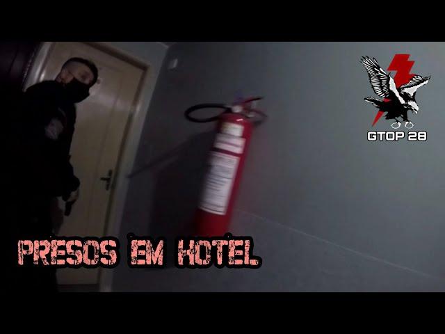 Ladrões são presos em quarto de hotel após roubo