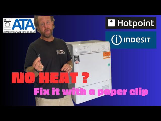 Money Saving TIP with a Paper Clip on your Hotpoint & Indesit Tumble Dryer