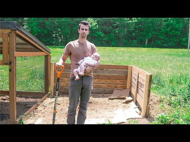 Man and Baby Turn Kitchen Scraps To Garden Gold