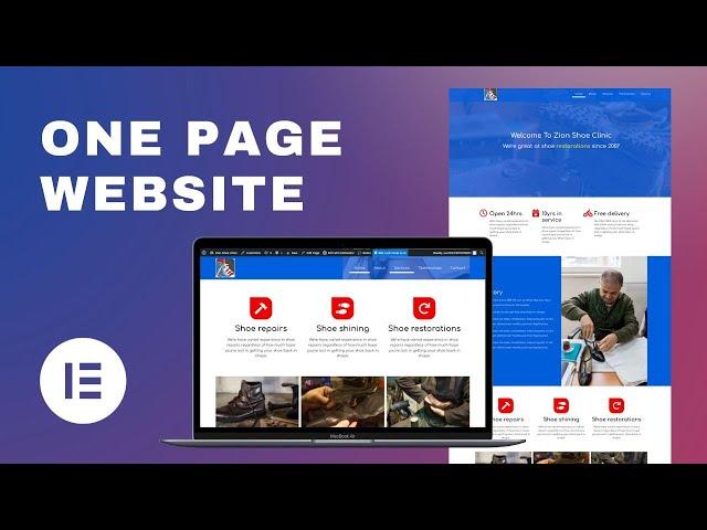 Create a One Page Website using Elementor Flexbox Container 2022