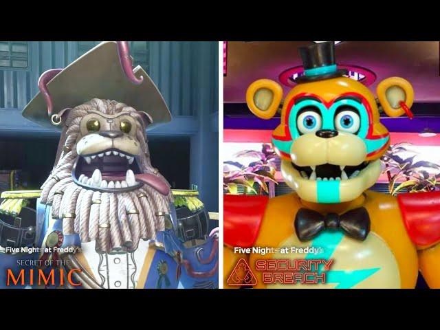 Evolution of Springlock Suits Comparison | FNAF Secret Of The Mimic vs. Security Breach