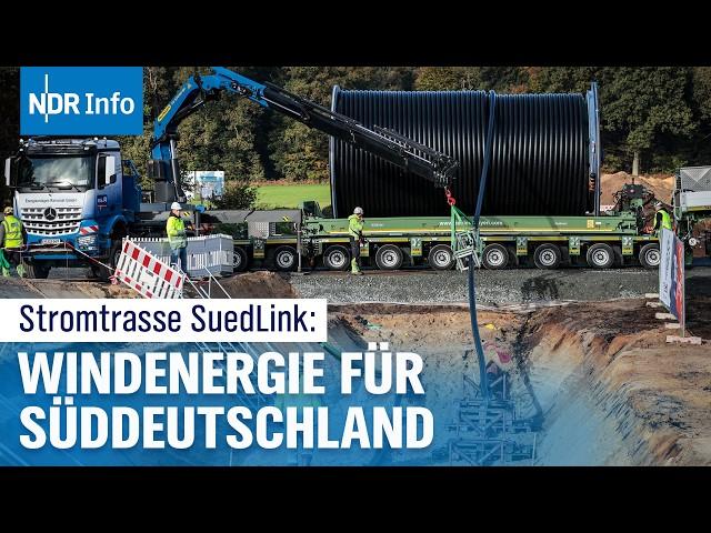 Mega-Projekt SuedLink: Erste Kabel für die Stromtrasse sind unter der Erde | NDR Info