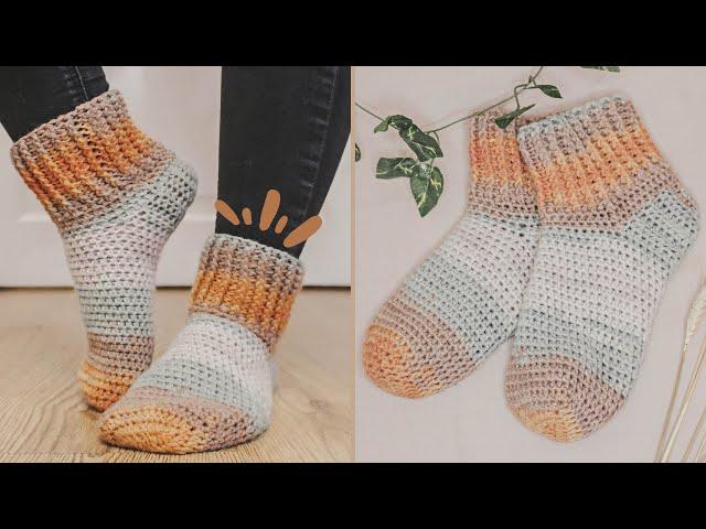 SUPER EASY socks tutorial | DIY - CROCHET TUTORIAL