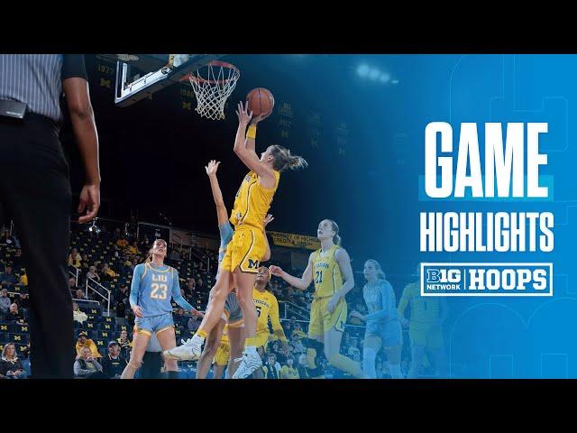 Long Beach St. at Michigan | Highlights | Big Ten Women's Basketball | 11/24/2024