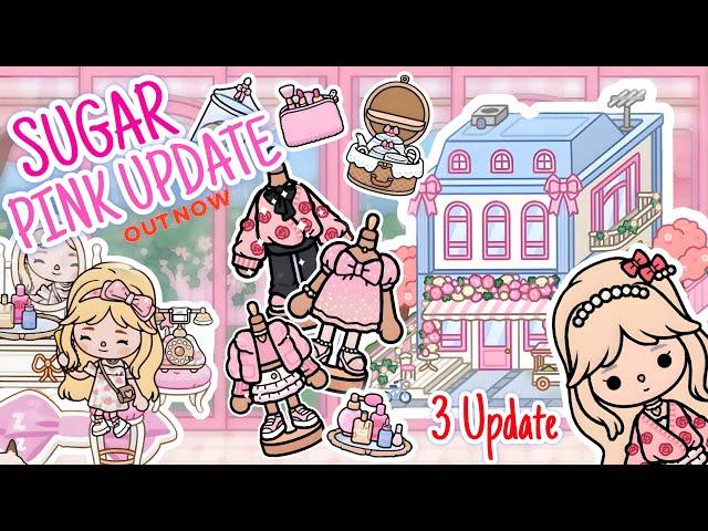 NEW SUGAR PINK ESSENTIALS  UPDATE OUT NOW |TOCABOCA|New clothes+furniture+cupcake house(Full tour)