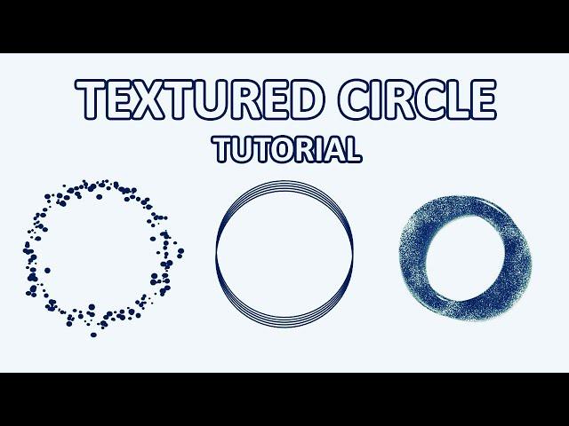 How to Draw Circle with Textured Brush - Photoshop Tutorial