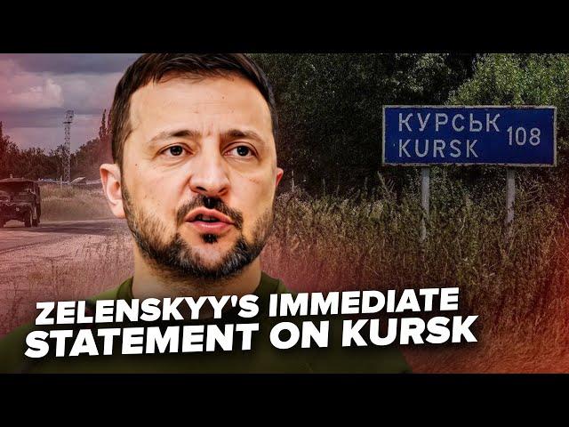 Zelenskyy addresses suddenly to the world about Kursk! What's happening right now