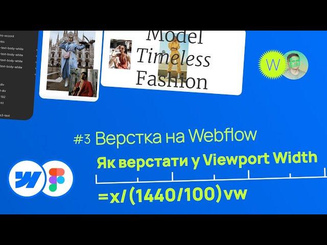 Одиниця виміру Viewport Width. Верстаємо сайт на Webflow українською #webflowtutorial