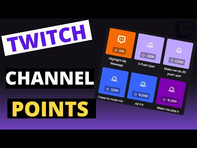 How to Create Channel Points For Twitch! 2020 Tutorial!