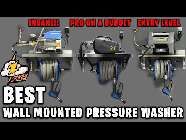 WALL MOUNTED  PRESSURE WASHER SET UP FOR EVERY BUDGET