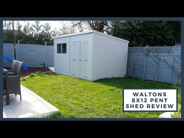 #AD Waltons 12 x 8 Pressure Treated Tongue and Groove Pent Shed Review