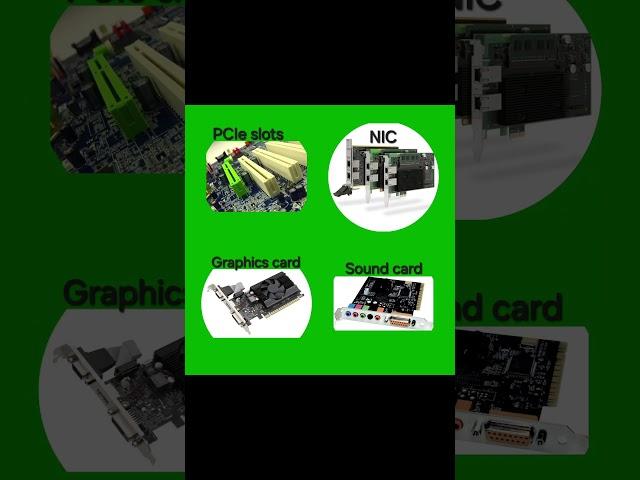 Expansion Cards for motherboards #comptiaaplus #comptiaa #comptiaaplus #computer #computech #pc