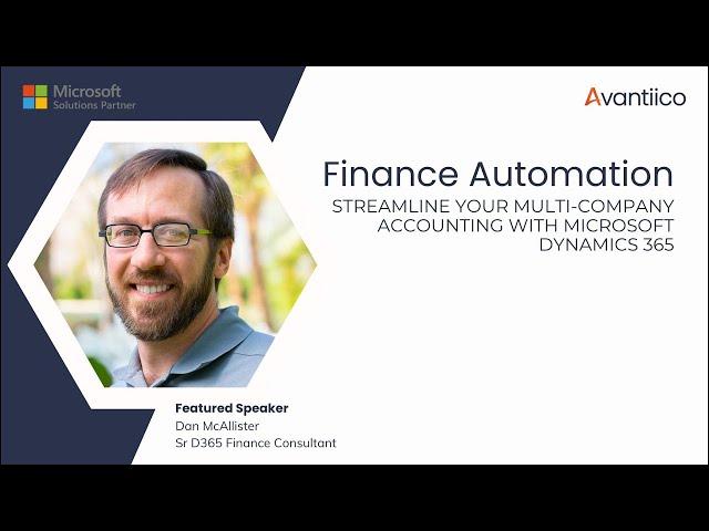 Streamline Your Multi-Company With AMCS for Microsoft Dynamics 365 | Webinar Session 1