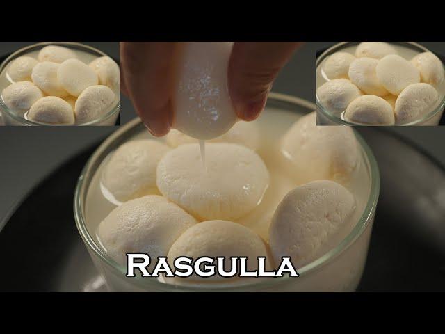 Homemade Bengali Rasgulla | Soft, Spongy & Juicy Sweet Delight. Easy and simple way.