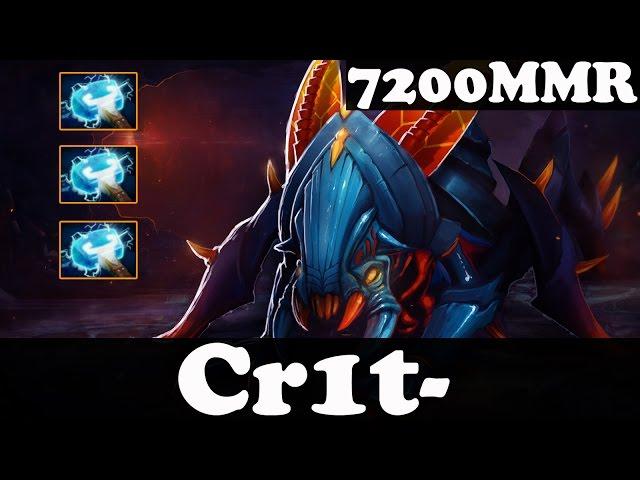 Dota 2 - Cr1t- 7200 MMR Plays Weaver - Ranked Match Gameplay