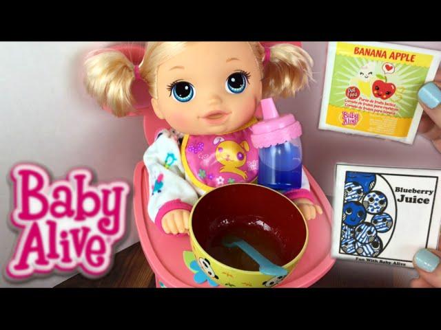 Crawling Baby Alive Go Bye-Bye Doll Morning Routine Feeding and Diaper Change