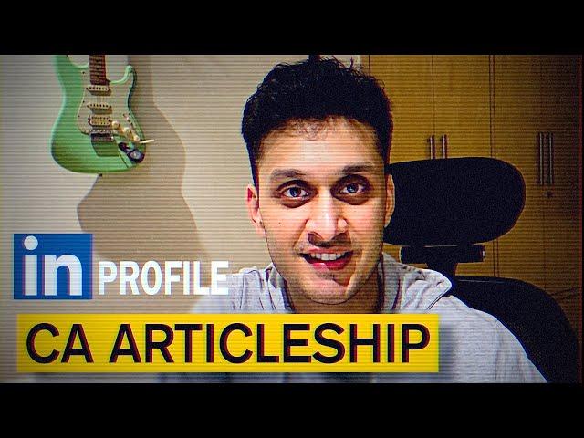 LinkedIn Profile For CA Articleship | For Beginners | No Experience | CA Articleship Linkedin