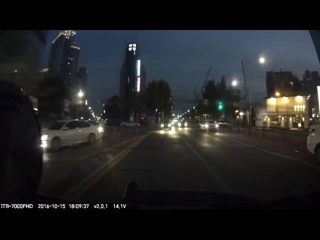 일반 Full HD 블랙박스 후방카메라 영상