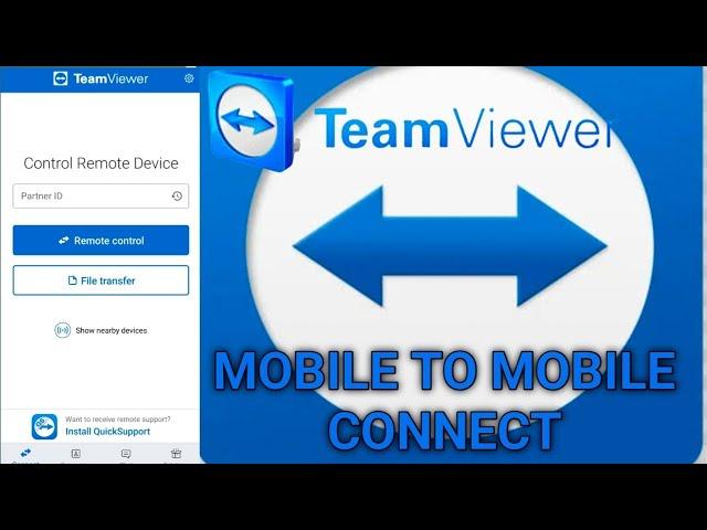 How to Connect Mobile to Mobile Teamviewer | Mobile ko kaise remote kiya jata hai | 