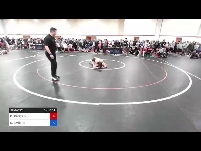 65 Kg Rnd Of 128 - Diego Peraza, California Vs Raymond Cmil, Lexington Wrestling Club Fecf