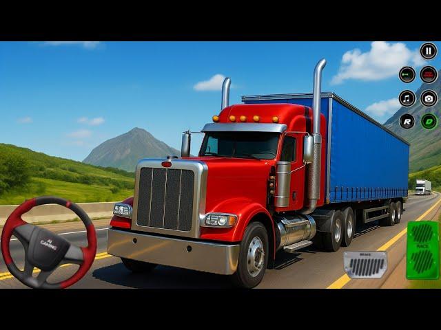 US Cargo Truck Trailer Driving 3D Transporter Delivery Truck Simulator #3 -  Android Gameplay