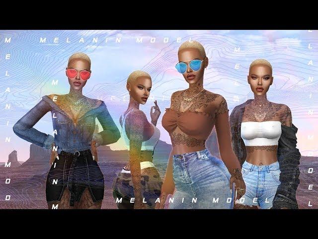 SIMS 4 CAS | MELANIN MODEL + FULL CC LIST & DOWNLOAD