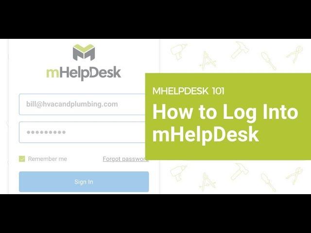 How to Log Into mHelpDesk