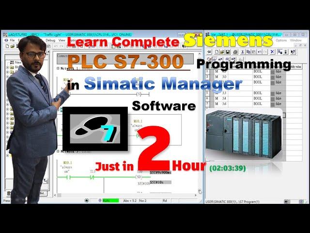 Siemens PLC Training for Beginners| Ladder Diagram| Siemens PLC Course| S7-300 | Simatic Manager