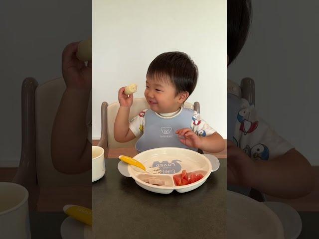 【食事】HARU/もくもく食事 手作り白パンとお出かけ　(8.11）【2years 4 month old】