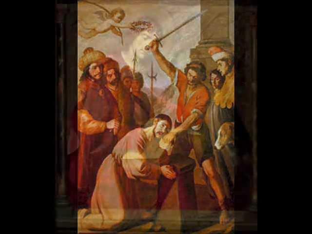 The "Sanctus" by Libera, with images of the holy Apostles of Christ