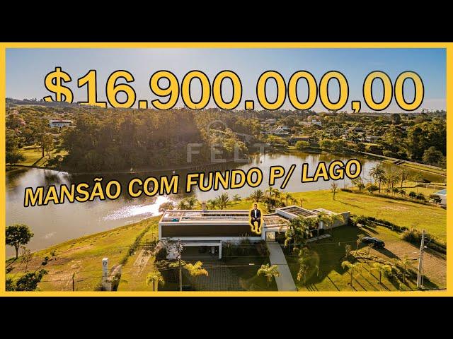 MANSÃO DE R$16 900.000,00  EM ITÚ   SP   COM LAGO DE FUNDO PARA A CASA - EXTRAORDINÁRIA