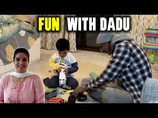 Shaurya Cried a lot for DADU| Indian Family in England| Indian Youtuber in UK 