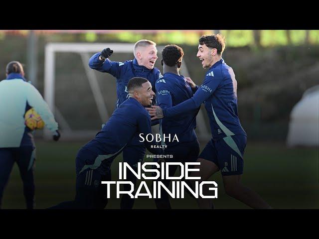 INSIDE TRAINING | Celebrating Saliba and a Tierney worldie | Getting ready for West Ham 