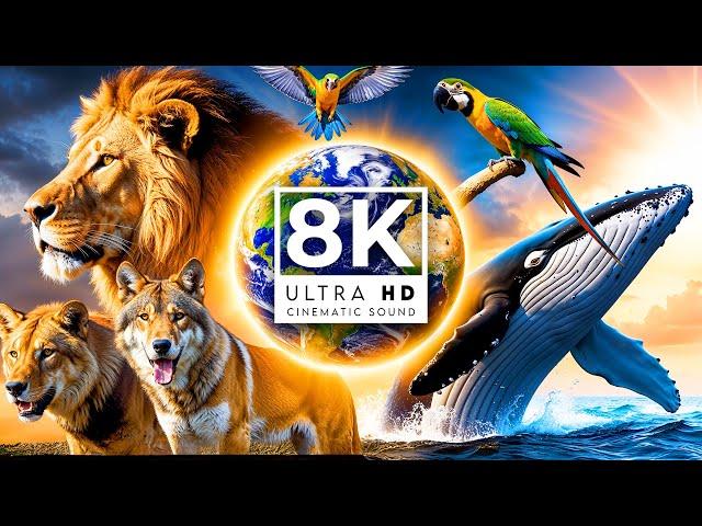 BEST ANIMAL ON EARTH 8K ULTRA HD 60FPS | with Cinematic Sound (Colorful Animal Life)