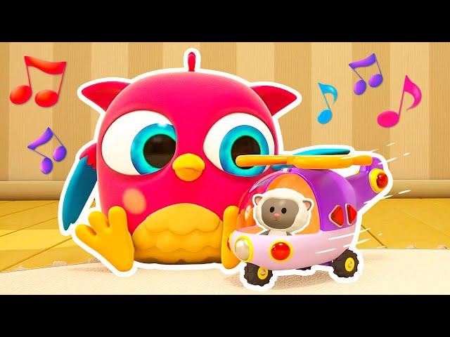 A new toy for Hop Hop and Peck Peck. A music helicopter. Full episodes of baby cartoons for kids.