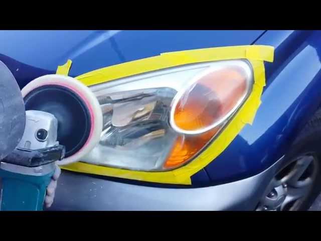 HOW TO RESTORE YOUR OLD DULL YELLOW HEADLIGHTS VERY EASY AND FAST