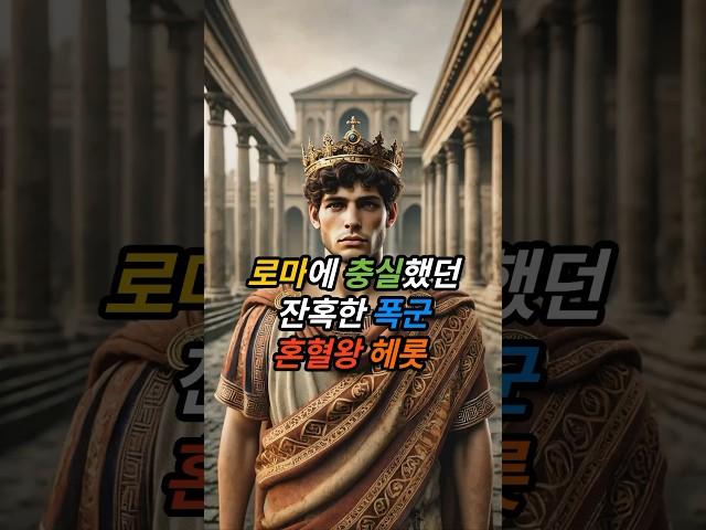 로마에 충실했던 잔혹한 #폭군 혼혈왕 헤롯