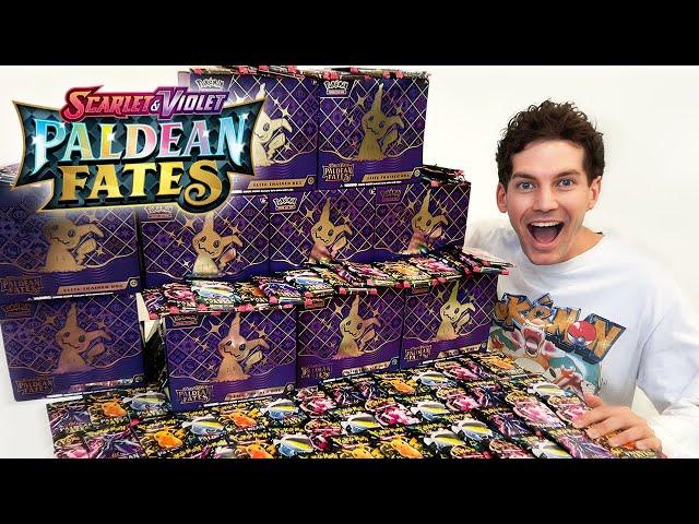 Opening 100x Pokémon Paldean Fates Booster Packs