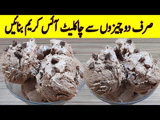 Chocolate Ice Cream Recipe I Only 2 Ingredient Special Homemade Chocolate Ice Cream Recipe