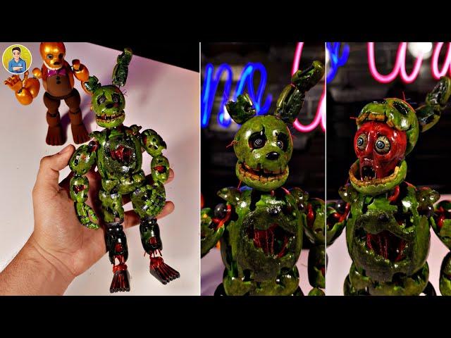 SPRINGTRAP FNAF 3/UCN/FNAF AR PLASTILINA(PORCELANA O POLYMER CLAY) FIGURE