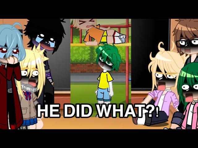 Pro heroes, LOV and Parents react to  Bakugo peed his pants || mha/bnha || Gacha club/life || Au