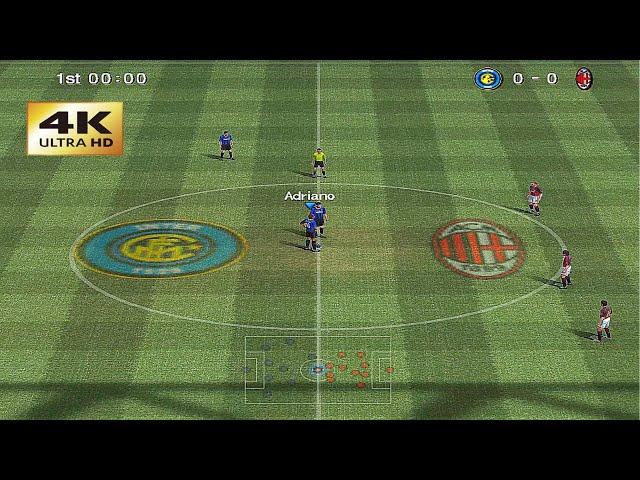 PES 6 - AC Milan vs Inter [Gameplay 4K]