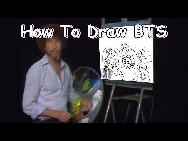 how to draw bts members