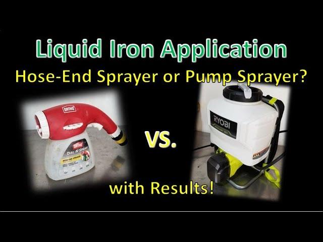 Applying Liquid Iron to Lawns: Why I Now Use a Backpack Sprayer and Not My Hose-End Sprayer